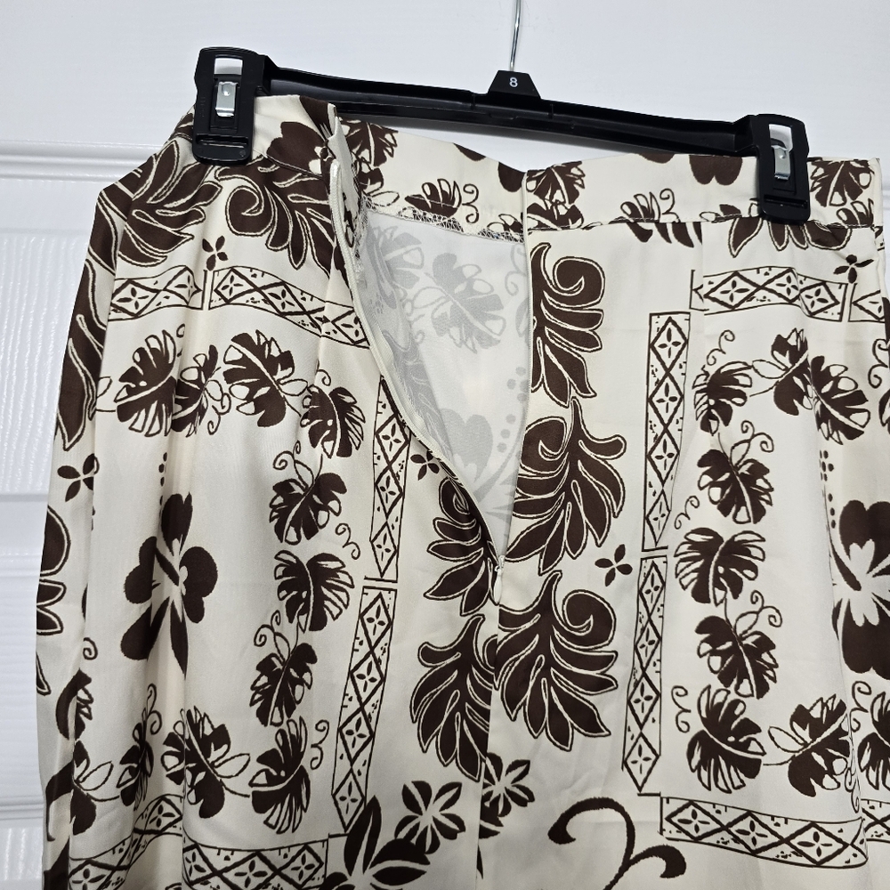 Brown and Cream Floral Skirt And TOP - Picture 7 of 13